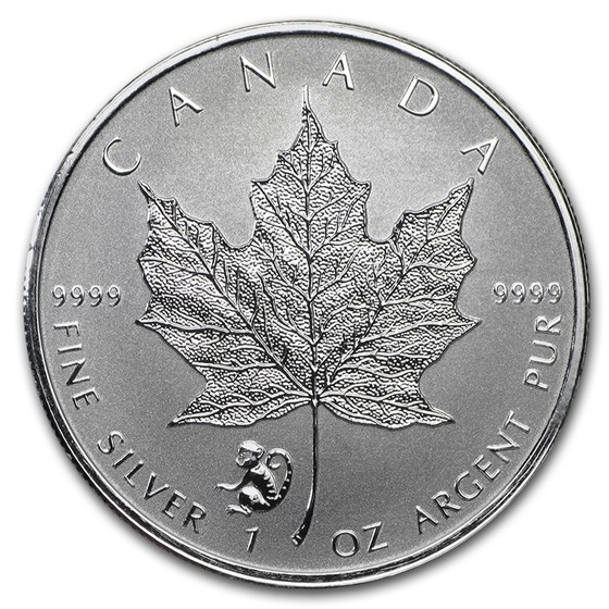 2016 Canada 1 oz Silver Maple Leaf Lunar Monkey Privy BU 2016 Canada 1 oz Silver Maple Leaf Lunar Monkey Privy BU